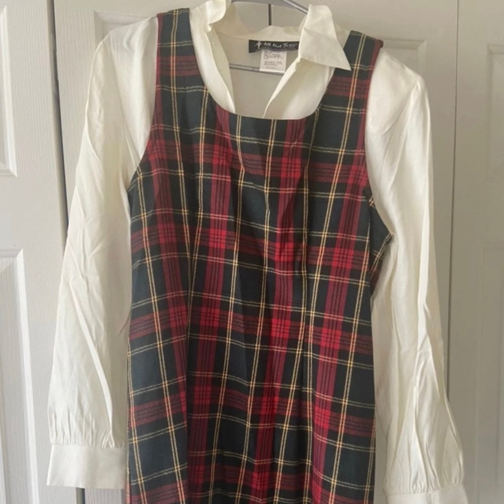 All That Jazz Plaid Dress